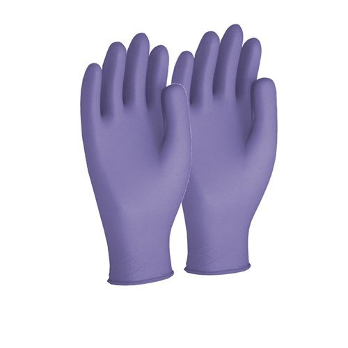 Frontier -  Glove Disposable Nitrile 3.5g 245mm Box of 200 Purple Blue Size Medium | 9322297101408