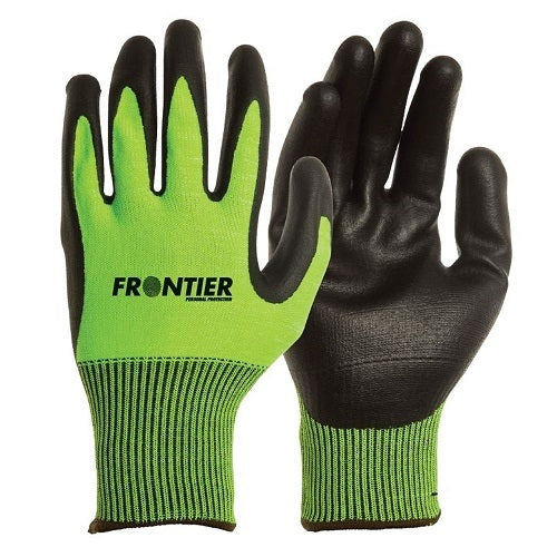Frontier -  Glove Frontier Iguana Cut C Nitrile Fluro Lime Size Extra Large | 9322297088334