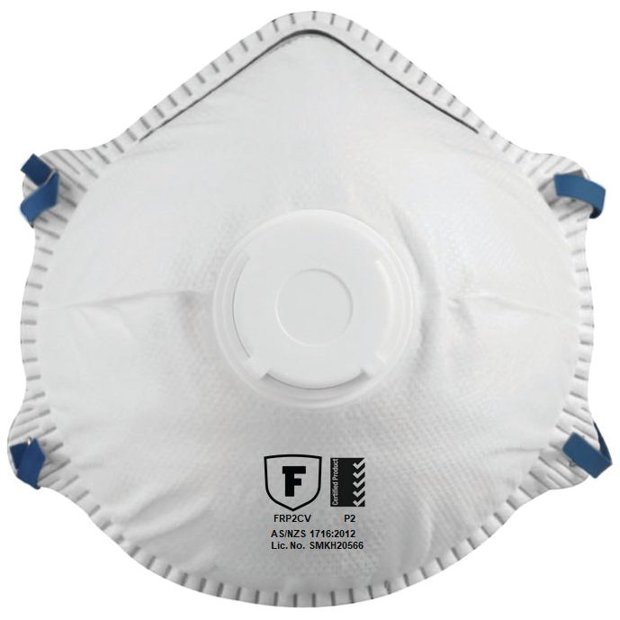 Frontier -  Frontier P2 Cup Respirator with valve, 10 units per box | 9322297096315