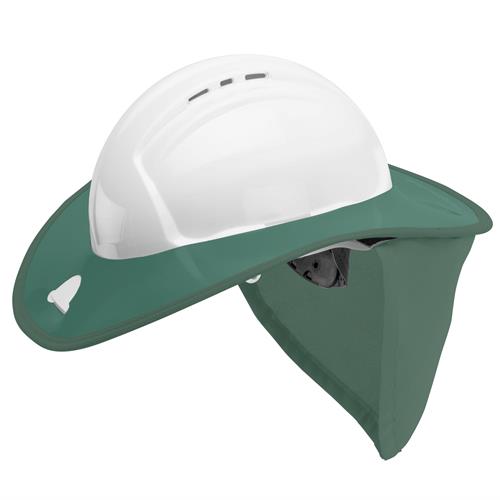 Frontier -  Snap Brim With Sureguard Hard Hat White/Green | 9322297058887