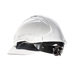Frontier -  Frontier Tuffguard Vented Hard Hat with Ratchet Harness FCC logo White | 9322297222042