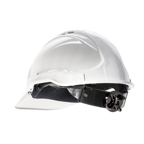 Frontier -  Frontier Full Brim Hard Hat Vented with Ratchet Harness White | 9322297301761