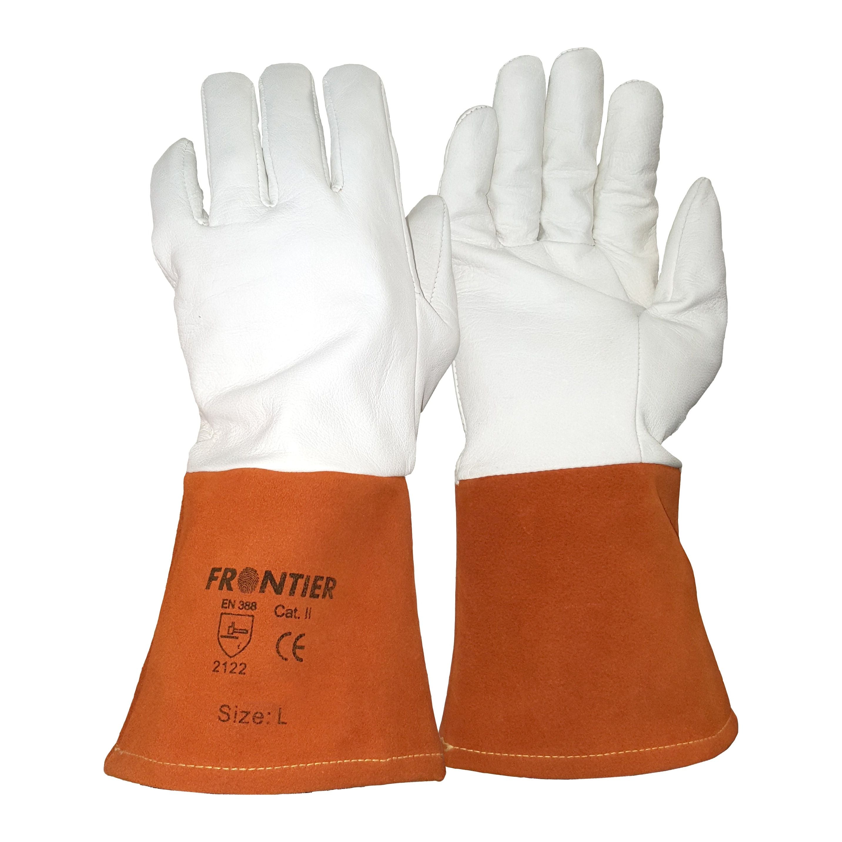 Frontier -  Frontier Power Touch Tig Glove Orange Grey Size Large | 9322297061962