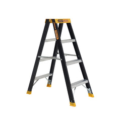 GORILLA - Gorilla Double sided A-frame ladder 4 Step (1.15m) Pro-Lite Fibreglass 150kg Industrial - FSM004-PRO