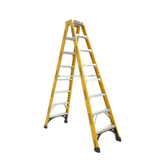 Gorilla - Double sided A-frame ladder 2.4m (8ft) Fibreglass 180kg Heavy Duty Industrial | FSM008-HD
