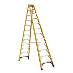 Gorilla - Double sided A-frame ladder 3.6m (12ft) Fibreglass 180kg Heavy Duty Industrial | FSM012-HD