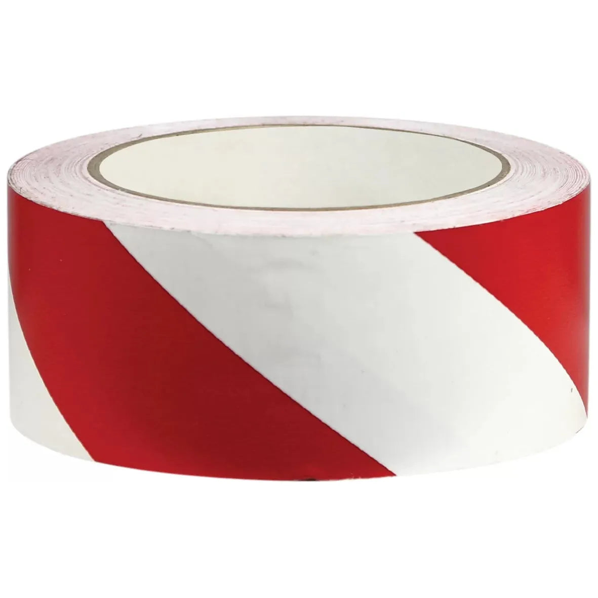Uniform Safety Signs - 72mm x 33mtr - Floor Marking Tape - Red and White | FT2RW