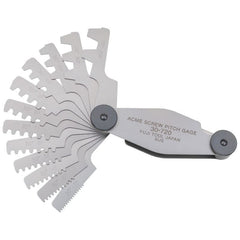 Fuji Tool - (Trapezoidal) screw pitch gauge 12 leaves (2-20mm pitch) | FT30720