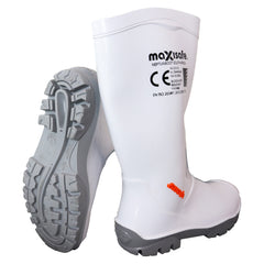 Maxisafe Shova White Non-Safety Gumboot | FWG905