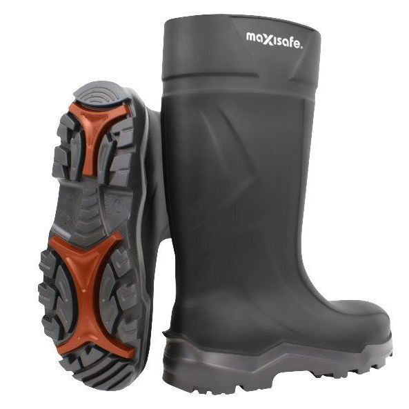 Maxisafe - XtremeGrip Black Polyurethane Gumboots - Size 13