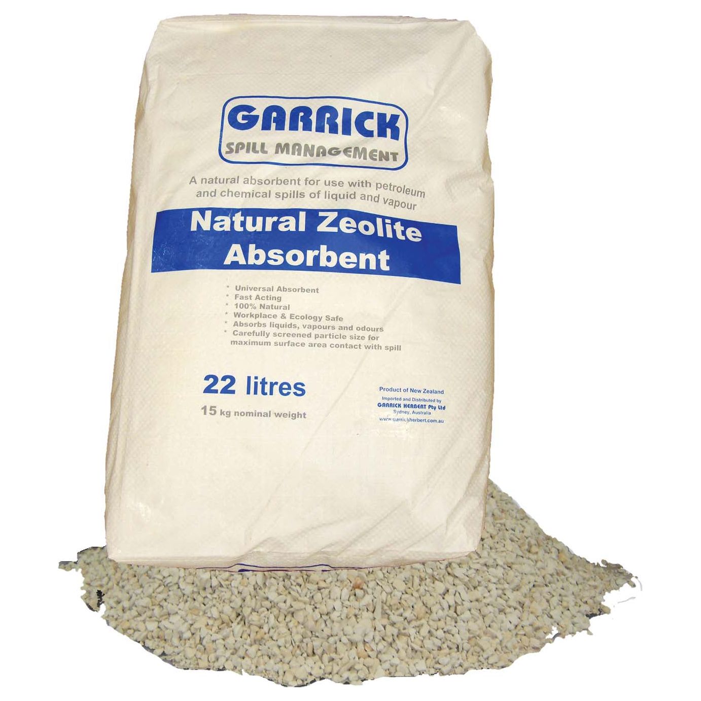 Garrick Herbert - Garrick Natural Zeolite Absorbent - 22 Litre Bag | FXZEO-15