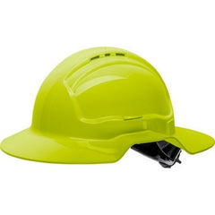 Maxisafe - Broad Brim Vented Hard Hat – Ratchet - Yellow | HVB570-Y