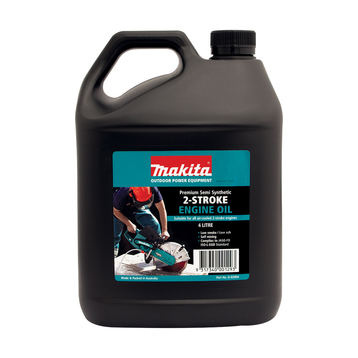 Makita OPE - Oil 4 Litre 2-Stroke Oil Semi Synthetic - 1 x Carton = 4 x 4L Bottles | G-02004