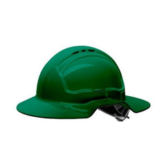 Maxisafe - Broad Brim Vented Hard Hat – Ratchet - Green | HVB570-GR