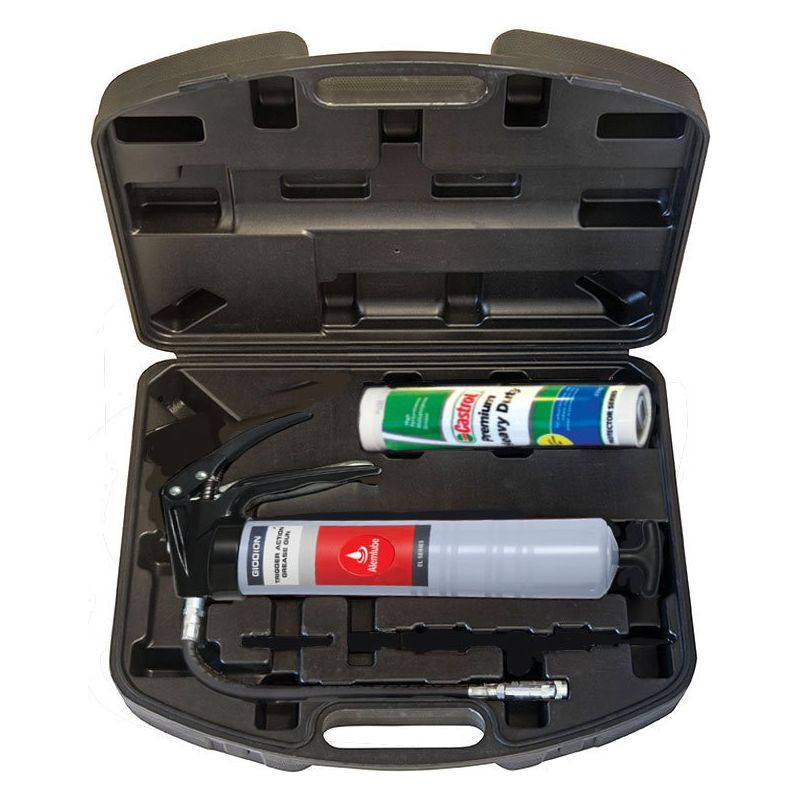 Alemlube - El Series Trigger Action Grease Gun With Castrol Grease Cartridge And Carry Case | G10010NP5