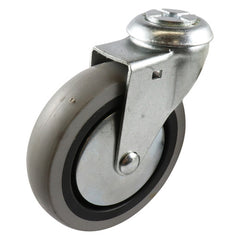 EHI - 100mm Grey Rubber Bolt Hole Castor | G10A33G100