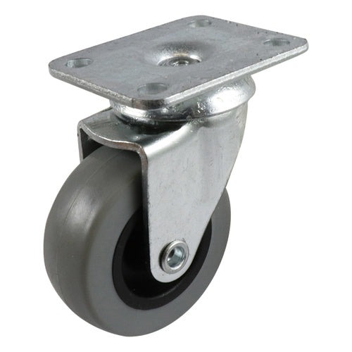 EHI - 50mm Grey Rubber Swivel Plate Castor | G12A33G50