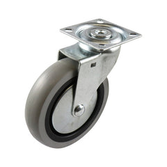 EHI - 75mm Grey Rubber Swivel Plate Castor | G12A33G75