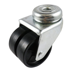 EHI - 50mm Black Polypropylene Twin Wheel Bolt Hole Castor | G20A00G50