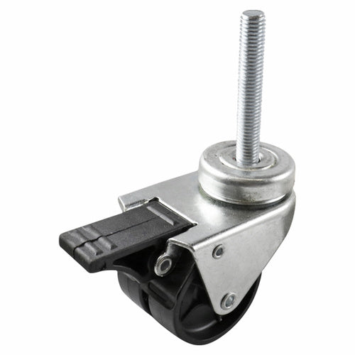 EHI - 50mm Twin Black Polypropylene Wheel Expbolt Brake | G24W00G50A