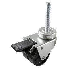 EHI - 50mm Twin Black Polypropylene Wheel Expbolt Brake | G24W00G50A