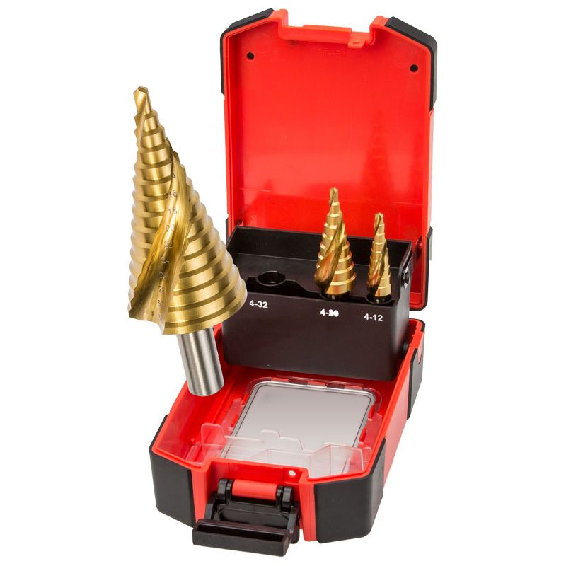 Geiger - Step Drill Set Double Spiral 3pce | G3SD