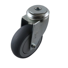 EHI - 100mm Grey Rubber Bolt Hole Castor | G61AZ44K100