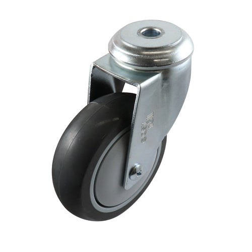 EHI - 100mm Grey Urethane Bolt Hole Castor | G61AZ45K100