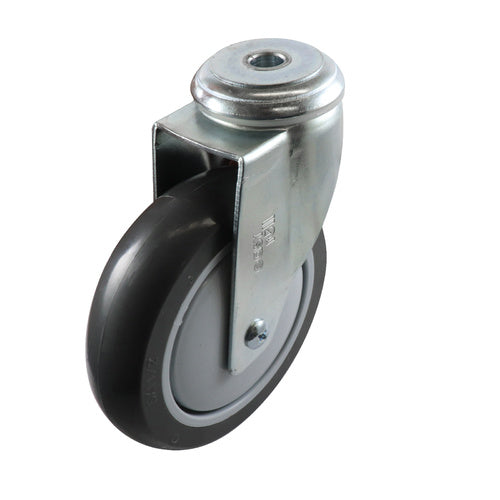 EHI - 125mm Grey Urethane Bolt Hole Castor | G61AZ45K125