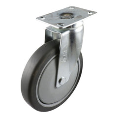EHI - 150mm Grey Rubber Swivel Plate Castor | G62AZ44K150