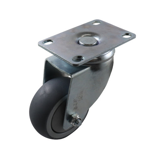 EHI - 75mm Grey Rubber Swivel Plate Castor | G62AZ44K75