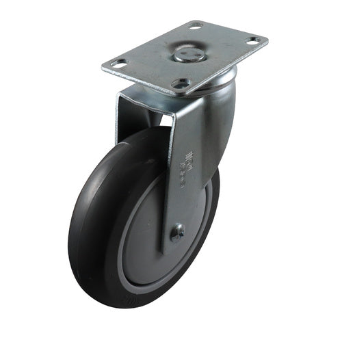 EHI - 125mm Grey Urethane Swivel Plate Castor | G62AZ45K125
