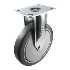 EHI - 150mm Grey Rubber Fixed Plate Castor | G63AZ44K150