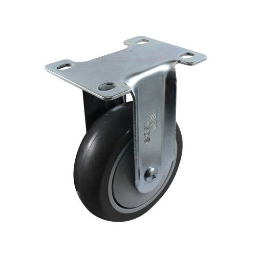 EHI - 100mm Grey Urethane Fixed Plate Castor | G63AZ45K100