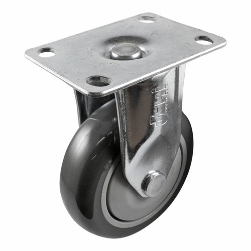 EHI - 150mm Grey Urethane Fixed Plate Castor | G63AZ45K150