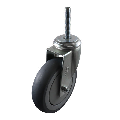 EHI - 125mm Grey Rubber Swivel Expbolt Fitted | G64AZ44K125