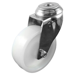 EHI - SS 100mm White Nylon Bolt Hole Castor | G71AS48G100