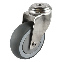 EHI - SS 75mm Grey Rubber Bolt Hole Castor | G71AS62K75