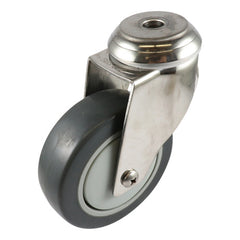 EHI - SS 100mm Grey Urethane Bolt Hole Castor | G71AS63K100