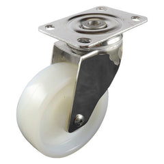 EHI - SS 100mm White Nylon Swivel Plate Castor | G72AS48G100