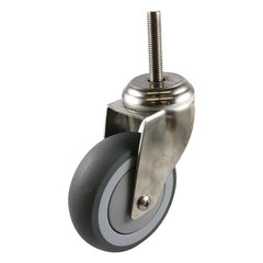 EHI - S/s 100mm Grey Rubber Expbolt Castor | G74AS62K100A