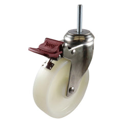 EHI - S/s 125mm White Nylon Expbolt Brake Castor | G74TS48G125A