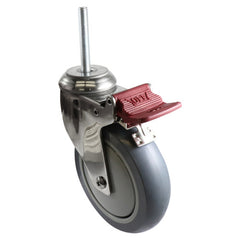 EHI - SS 125mm Grey Urethane Expbolt Brake Castor | G74TS63K125A