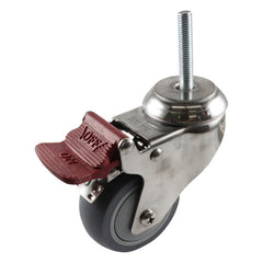 EHI - SS 75mm Grey Urethane Expbolt Brake Castor | G74TS63K75A