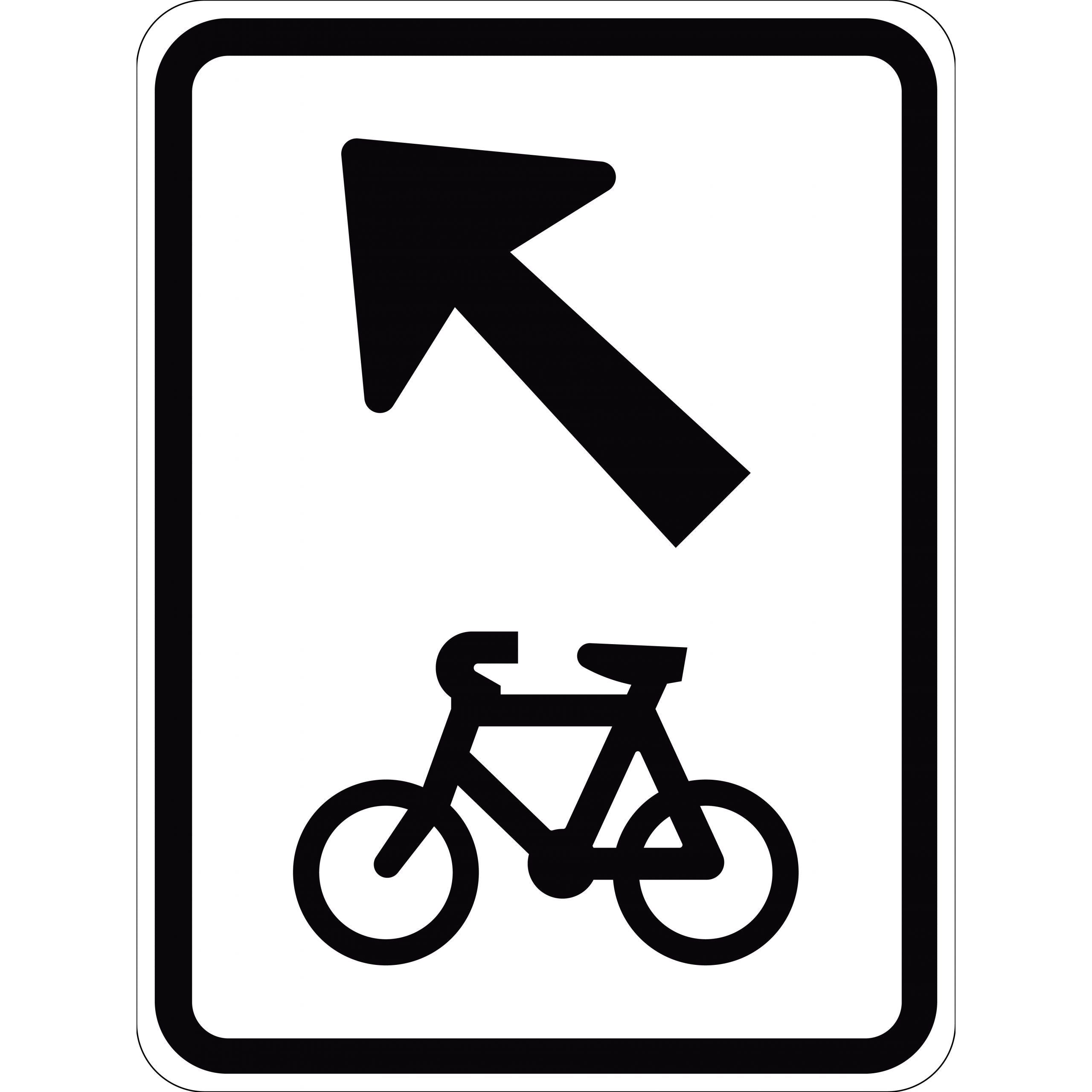 Uniform Safety Signs - 600x800mm - Aluminium - Class 1 - Reflective - All Bicycles | G9-60B