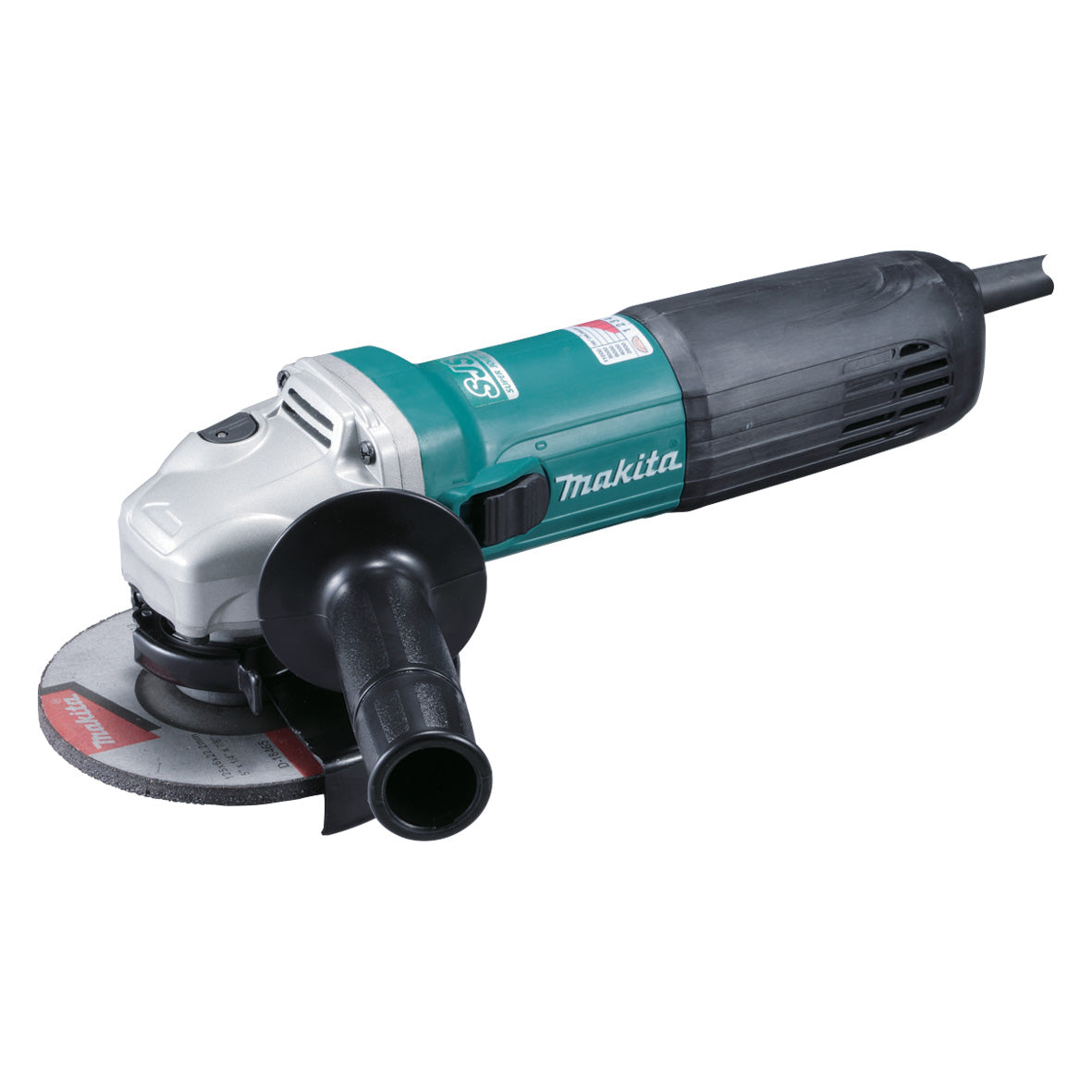 Makita Tools - 125mm (5") Angle Grinder 1400W Constant Speed Control soft start current limiter anti-restart variable speed SJSII anti-vibration handle | GA5040CN01