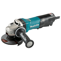 Makita Tools - 125mm (5") Angle Grinder 1900W Active Feedback sensing Technology (AFT) Anti-Restart Protection Soft Start SJSII Anti-Vibration Handle Mechanical Brake Variable Speed Dial | GA5093X01