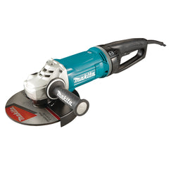 Makita Tools - 230mm (9") Angle Grinder 2400W AFT soft start anti-restart mechanical brake D-shaped handle | GA9071X1