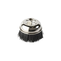 Union Cup Brush Nylon #80 Grit Silicon Carbide 100mm Dia M14 - Carded
