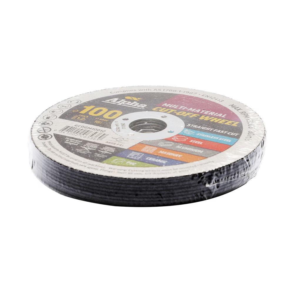 Alpha - Multi-Material Cut-off Wheel 100 x 1.2mm (Box of 10)